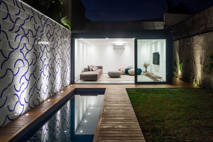 mẫu nhà phố đẹp hình chữ nhật 14