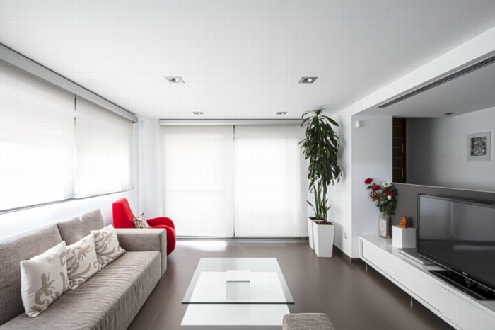 2 màu trắng xám làm chủ đạo, ngôi nhà đẹp  1