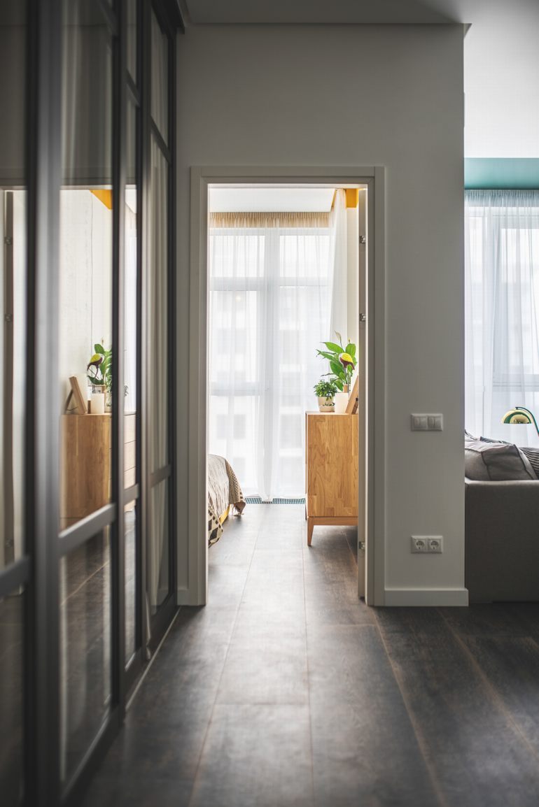 Thiết kế nội thất căn hộ cao cấp sang trọng hiện đại xanh vàng 15