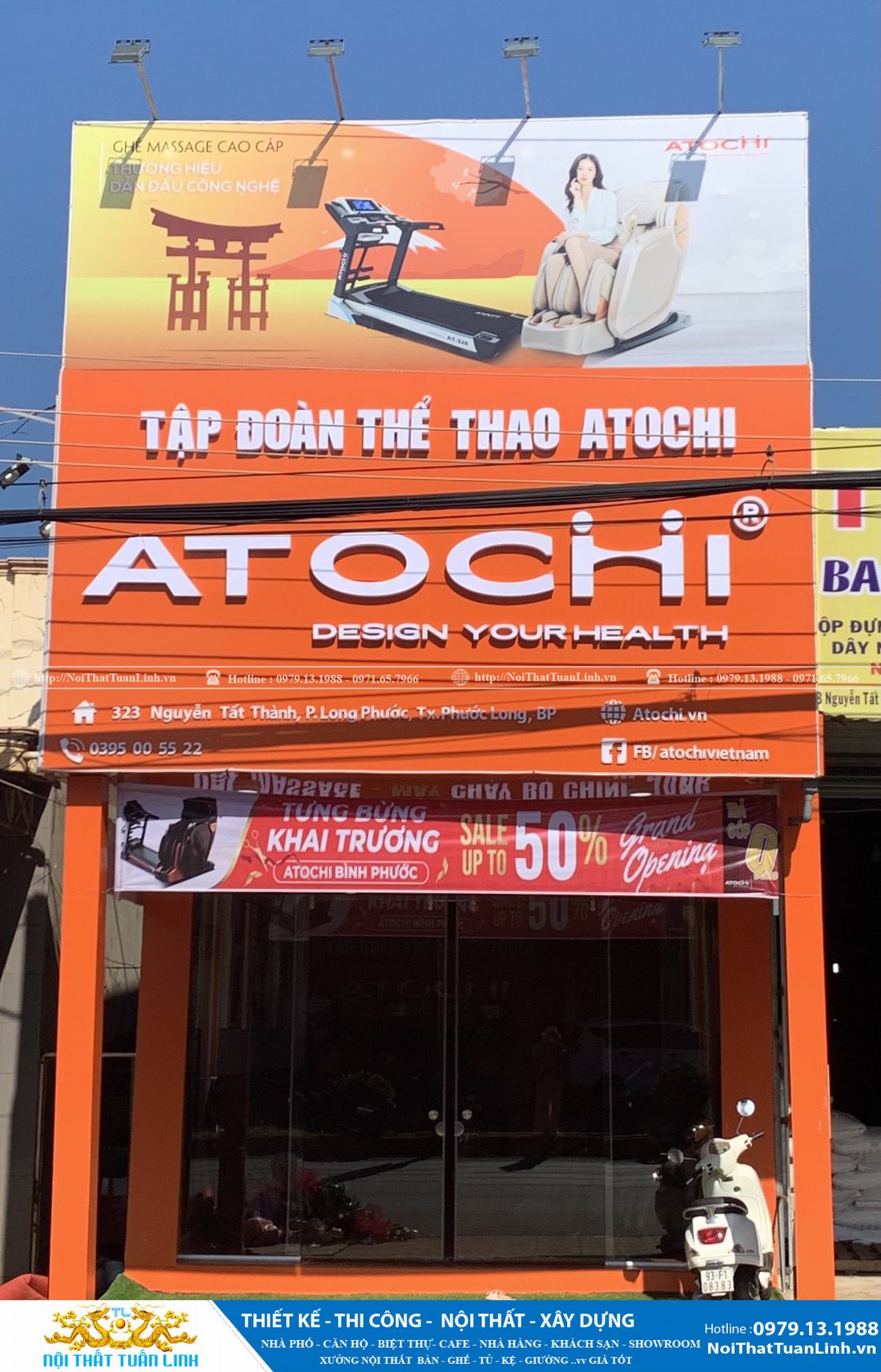 Thiết kế thi công showroom Tập Đoàn Thể Thao Atochi tại Bình Phước 6