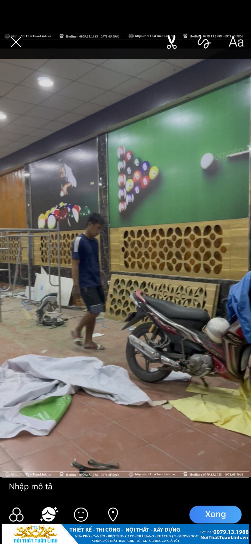 Báo giá thiết kế thi công nội thất câu lạc bộ bida Bình Dương 7