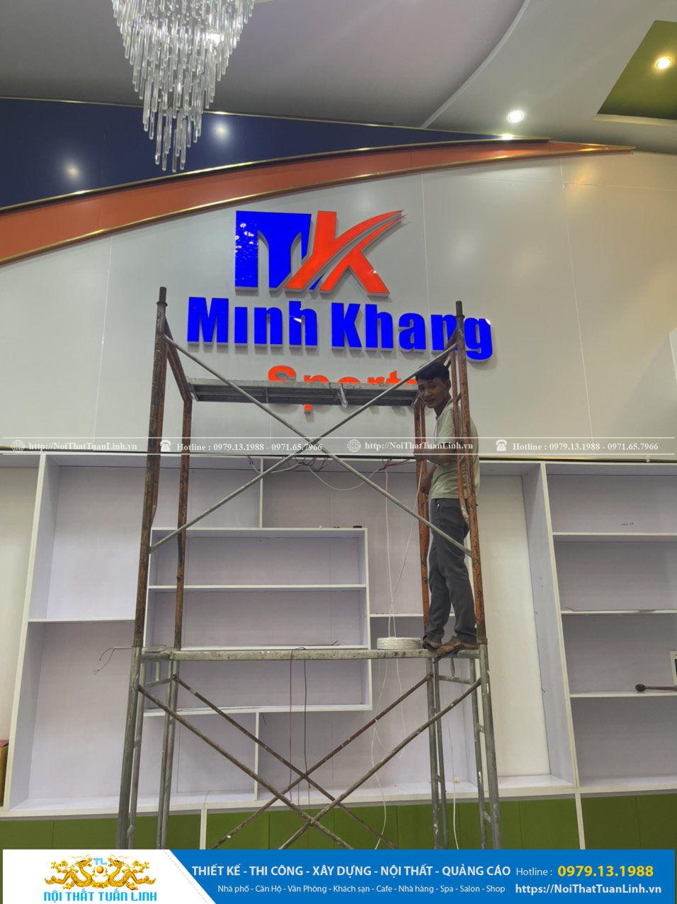 Báo giá thiết kế thi công nội thất shop thời trang Minh Khang Sport tại Phú Giáo Bình Dương 25