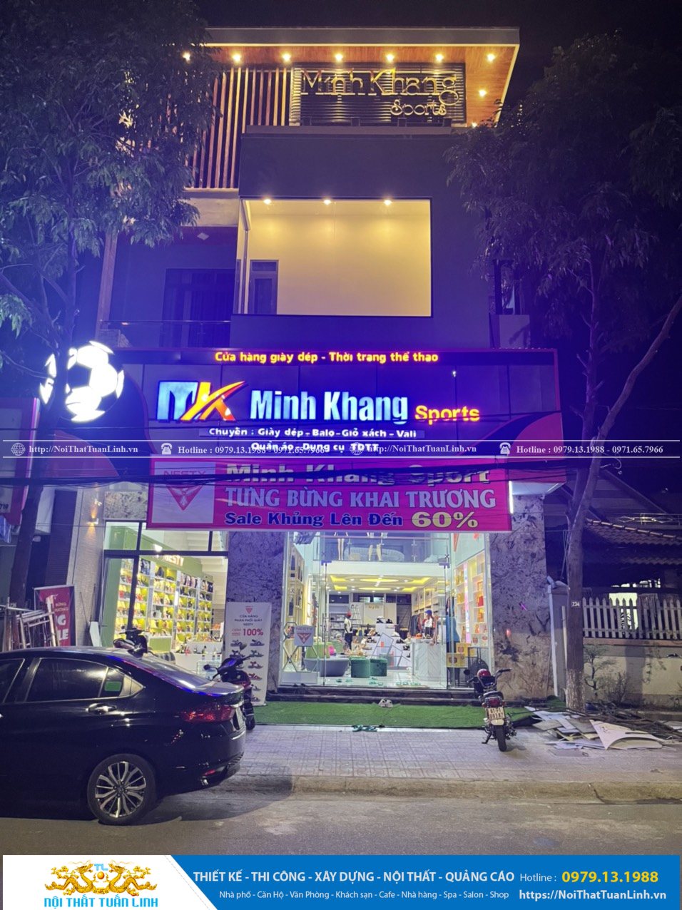Báo giá thiết kế thi công nội thất shop thời trang Minh Khang Sport tại Phú Giáo Bình Dương 8