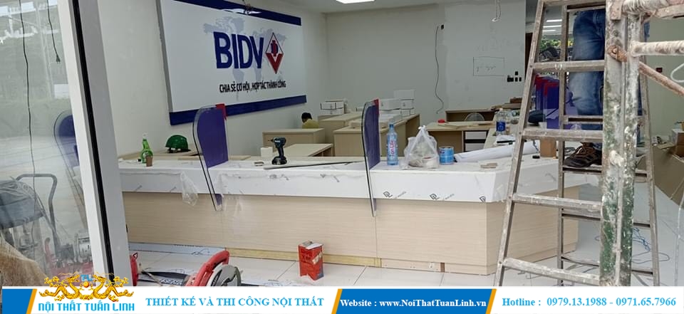 Thiết kế thi công nội thất văn phòng ngân hàng tại Bình Dương TPHCM Đồng Nai 12