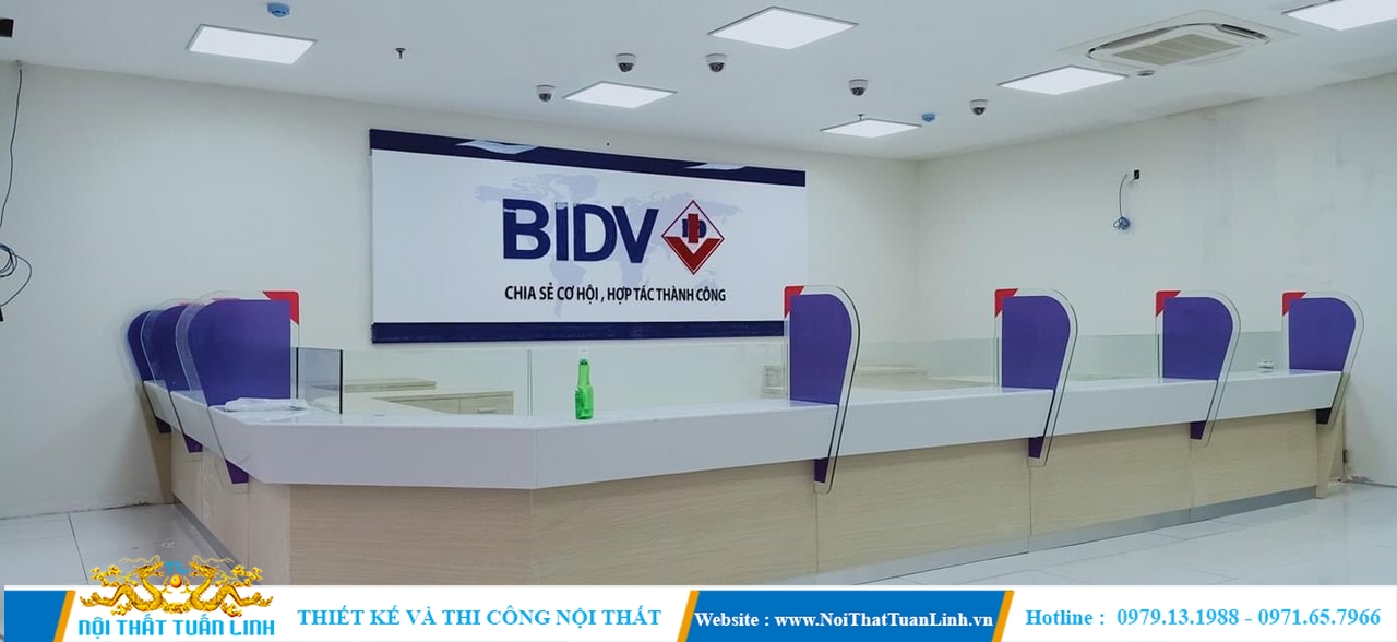 Thiết kế thi công nội thất văn phòng ngân hàng tại Bình Dương TPHCM Đồng Nai 14