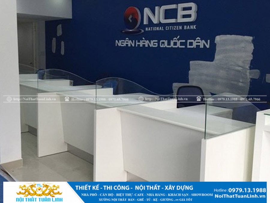 Thiết kế thi công nội thất văn phòng ngân hàng tại Bình Dương TPHCM Đồng Nai 2