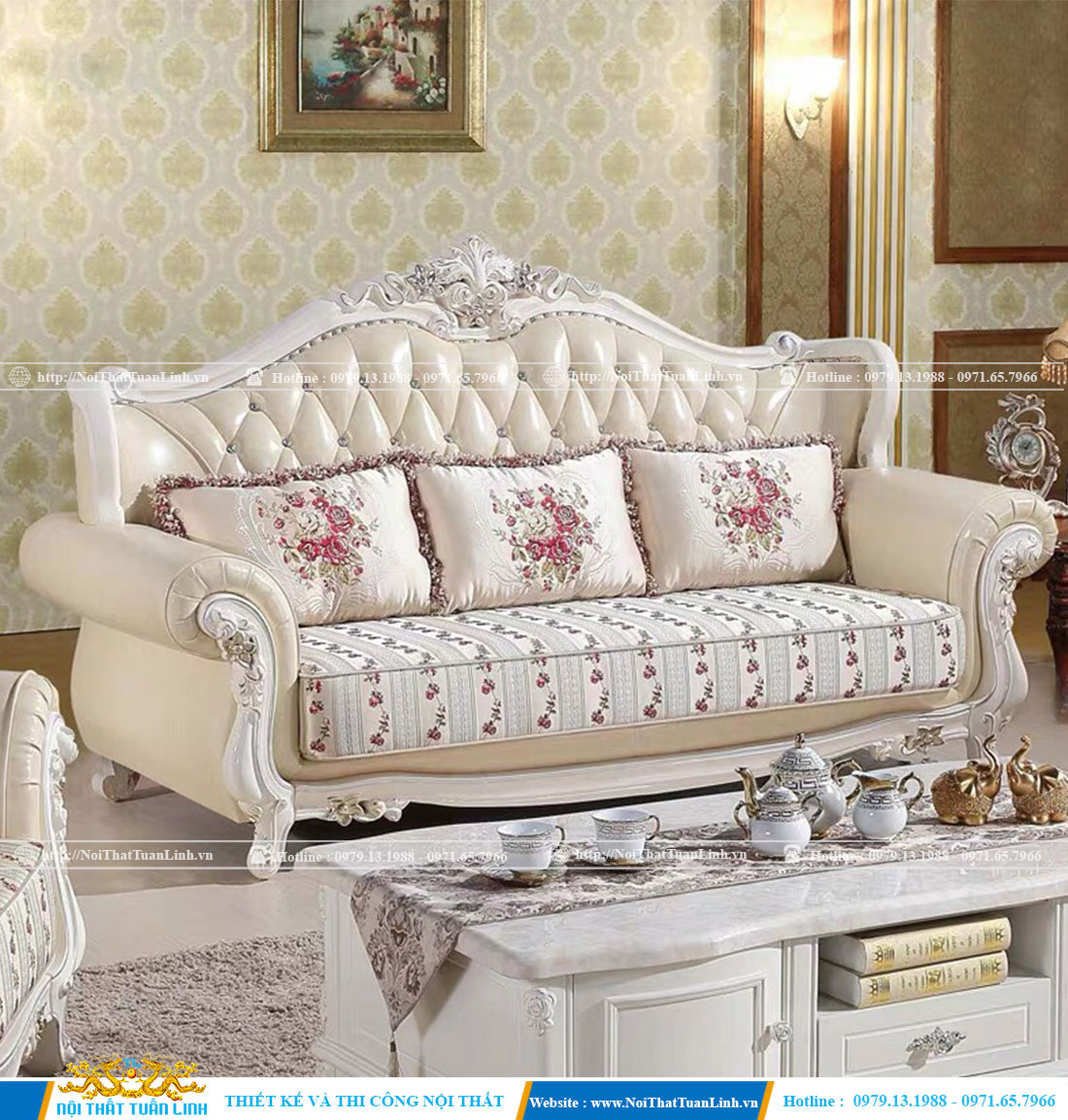 Bộ ghế sofa cổ điển 1