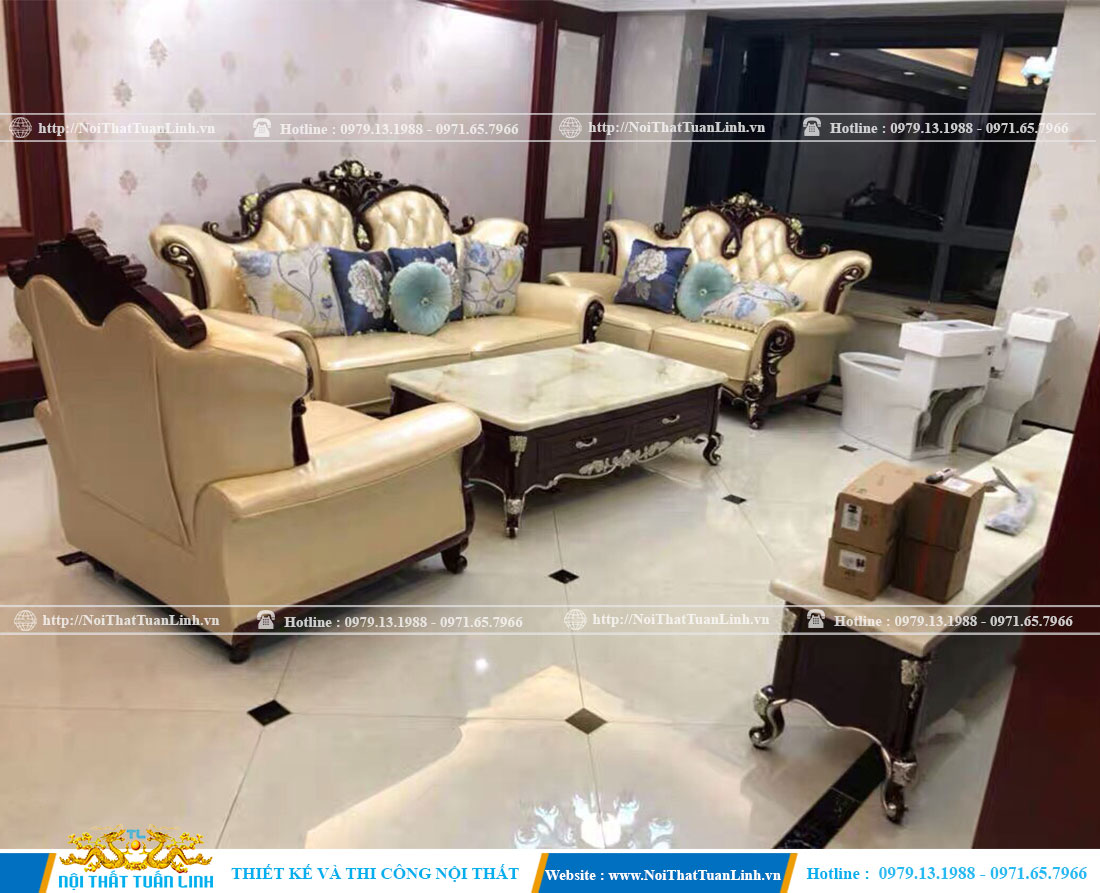Trọn bộ nội thất cổ điển sản xuất bởi nội thất Tuấn Linh 1