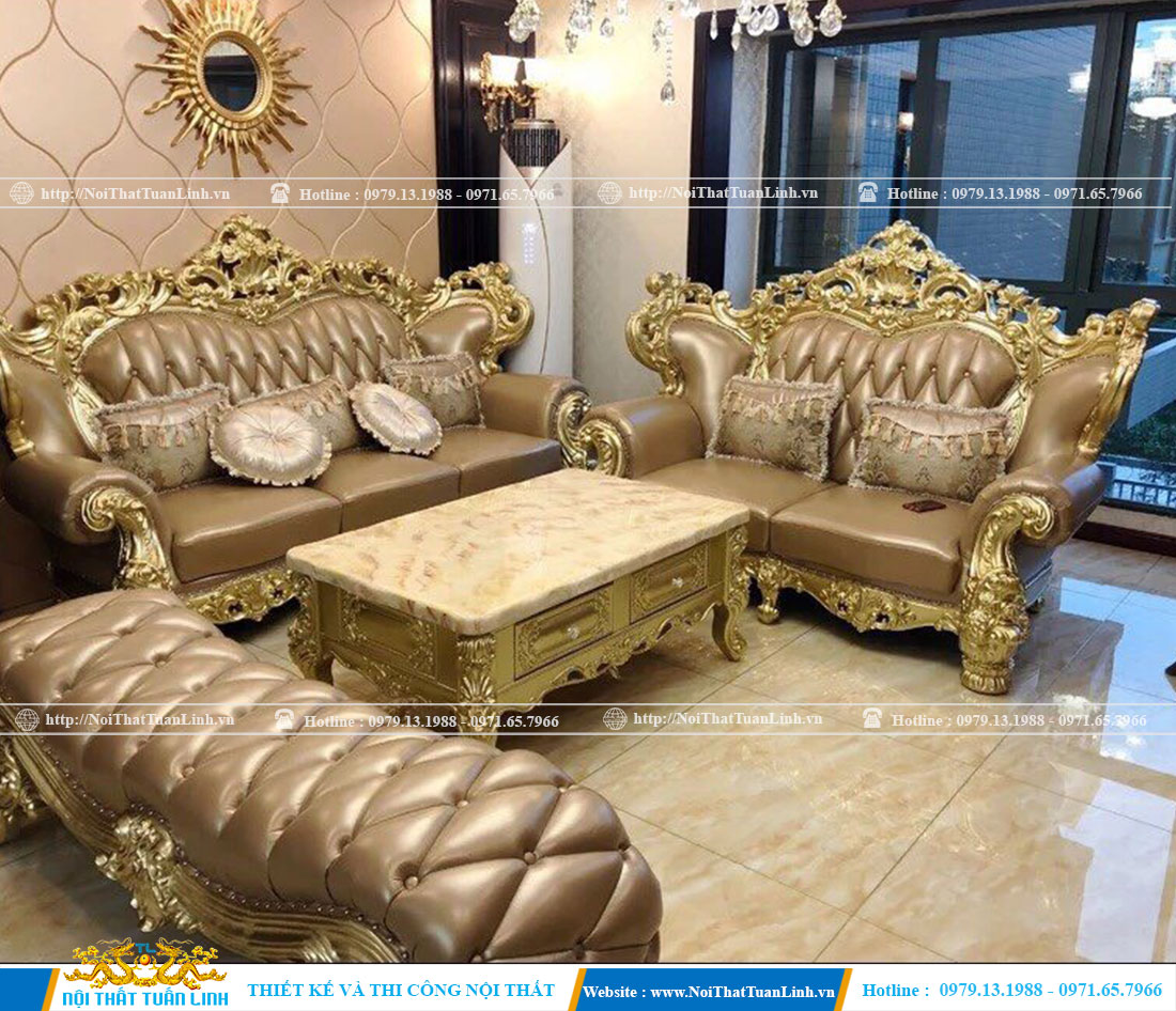 Bộ ghế sofa cổ điển cao cấp giá tốt 1