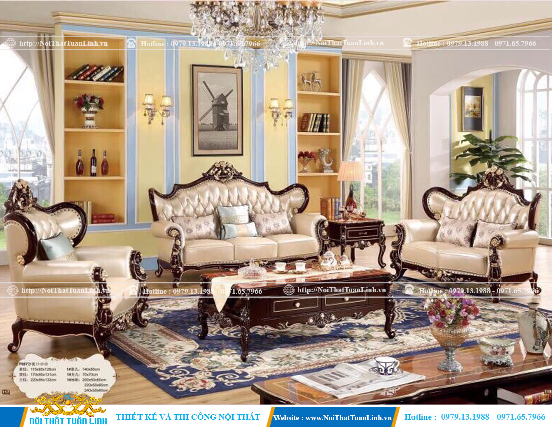 Bộ ghế sofa cổ điển 1