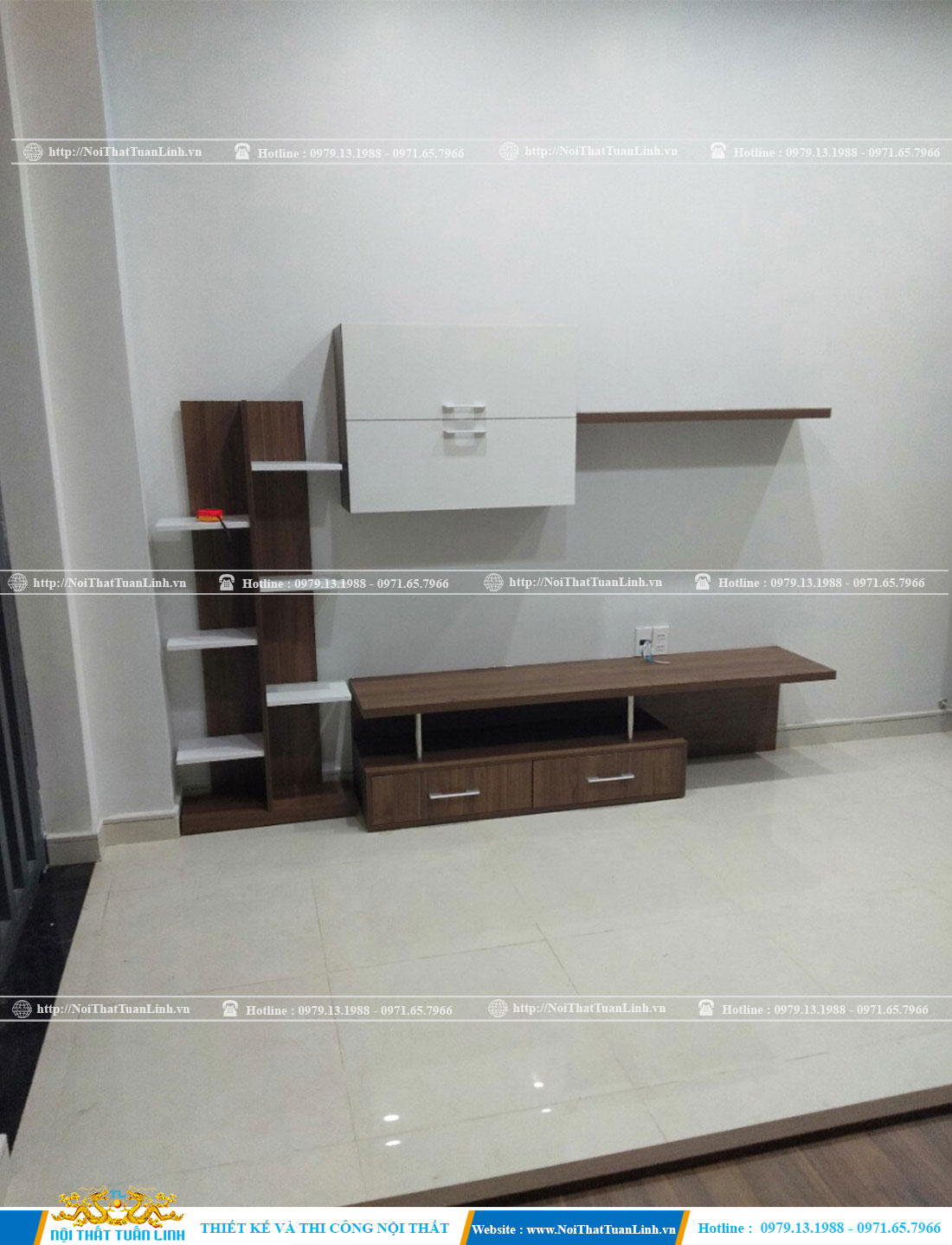 Thi công sản xuất mẫu kệ ti vi bền đẹp 1