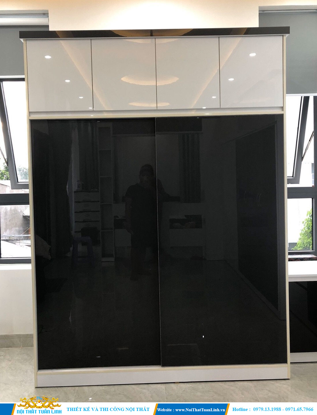 Tủ quần áo gỗ công nghiệp đẹp rẻ sang trọng hiện đại 1