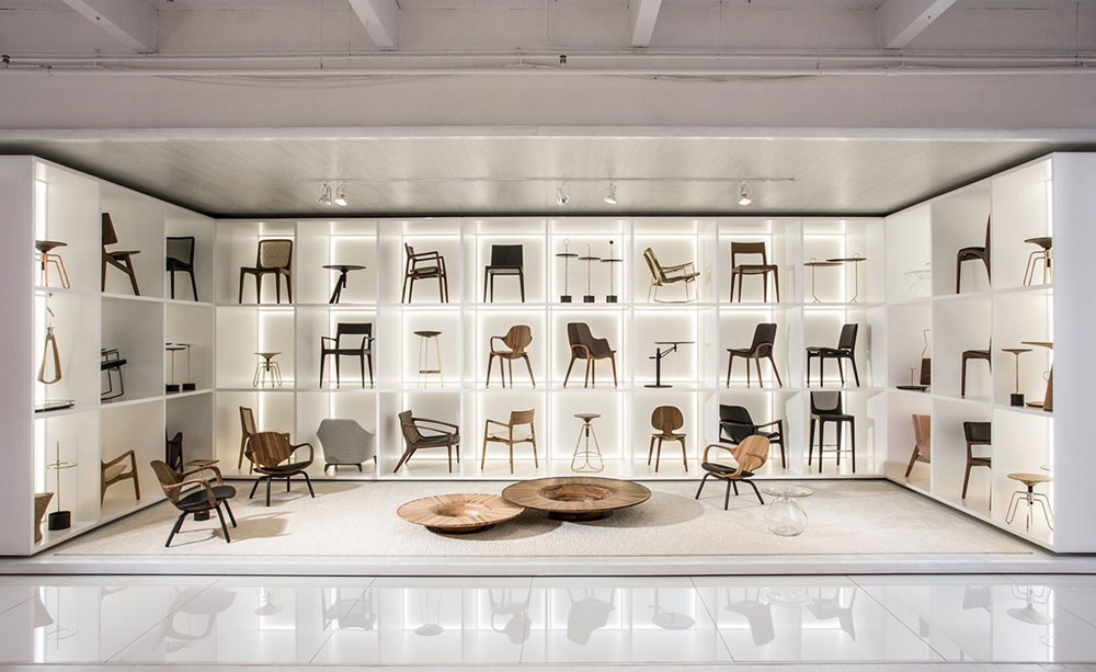 Thiết kế nội thất showroom ghế 1