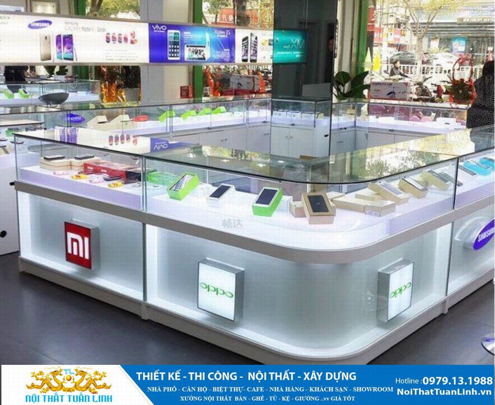 Báo giá thiết kế thi công showroom điện thoại tại Bình Dương 1