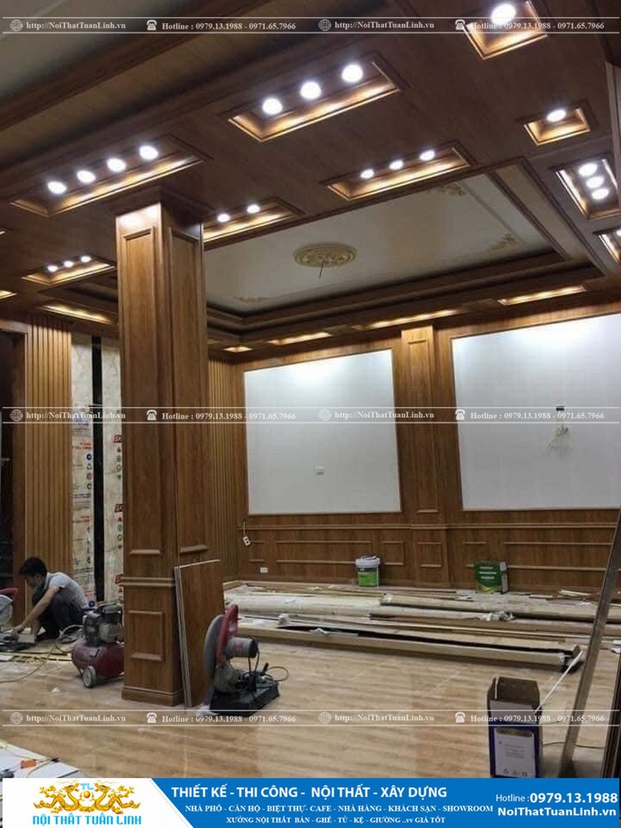 Thi công nội thất nhà phố Tân Cổ Điển 1