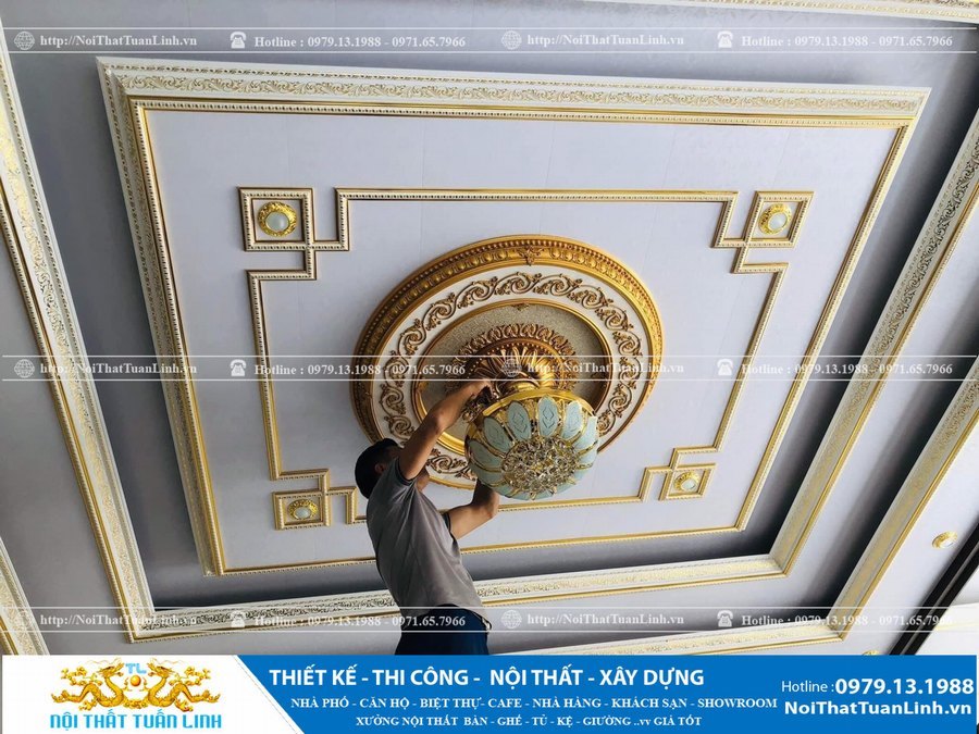 Thi công nội thất nhà phố Tân Cổ Điển 16