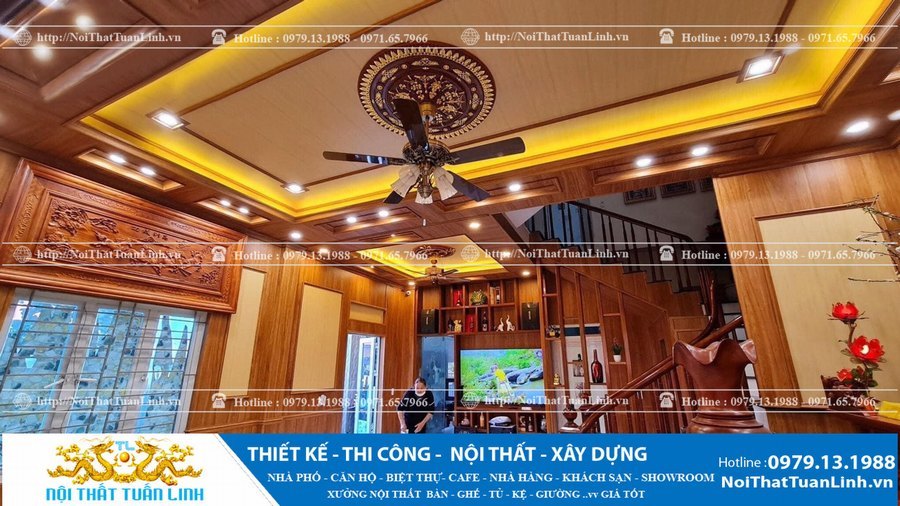 Thi công nội thất nhà phố Tân Cổ Điển 23