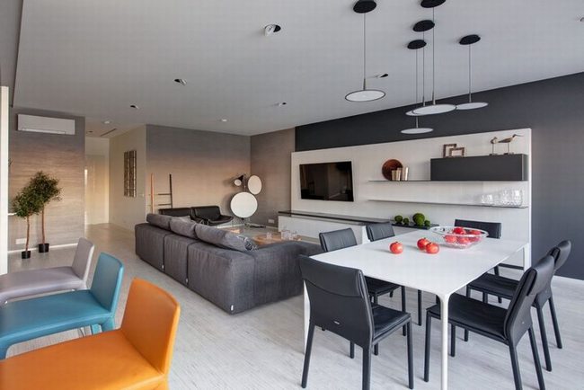 thiết kế 3 phòng liên kết cho nhau