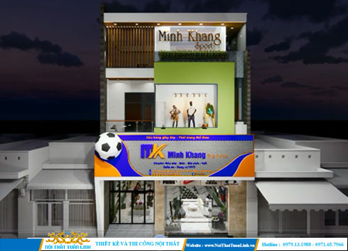 Báo giá thiết kế thi công nội thất shop thời trang Bình Dương