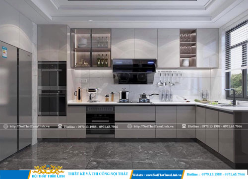 Xu hướng thiết kế thi công mẫu tủ bếp tại Bình Dương