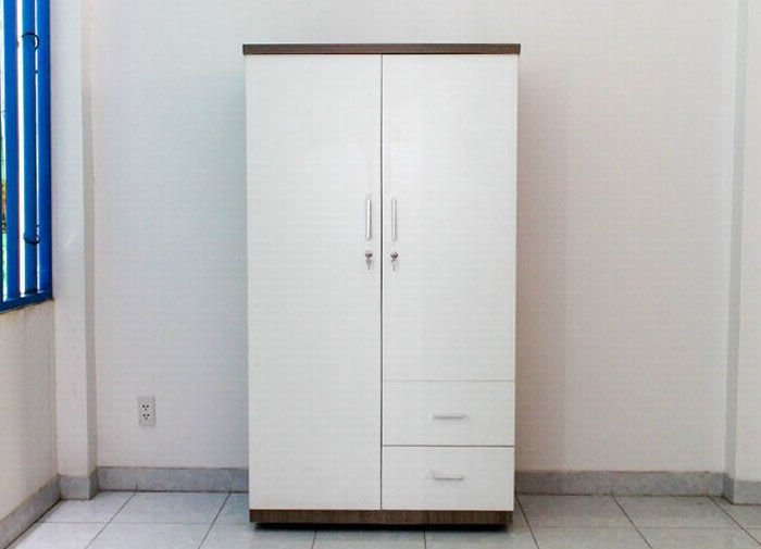 Mẫu tủ quần áo gỗ công nghiệp loại nhỏ giá rẻ