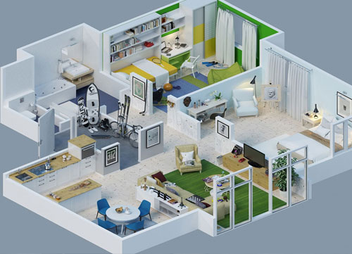 Báo giá thiết kế thi công nội thất căn hộ chung cư Bình Dương