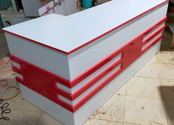 Mua quầy tính tiền nhỏ, quầy lễ tân, tiếp tân,nhiều chất liệu
