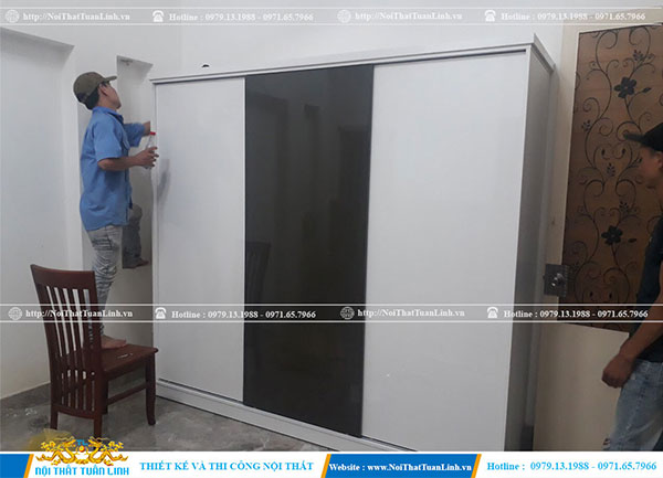Sản xuất lắp đặt tủ quần áo giá rẻ tại xưởng