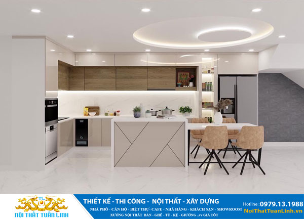 Thi công nội thất nhà bếp tủ bếp đẹp tại Bình Dương