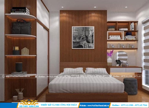 Nhà phố,Căn hộ-Biệt thự,Thi công nội thất, phòng ngủ Bình Dương