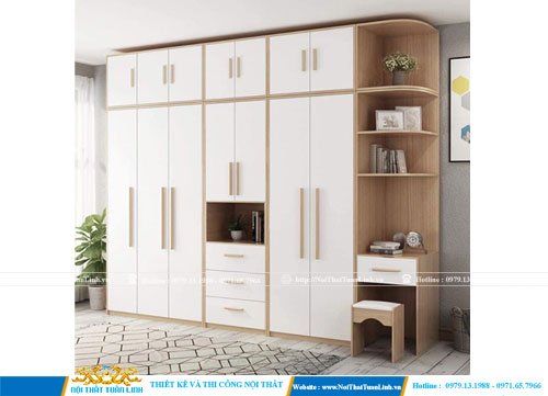 Thi công mẫu tủ quần áo đẹp rẻ tại Bình Dương Thủ Dầu Một