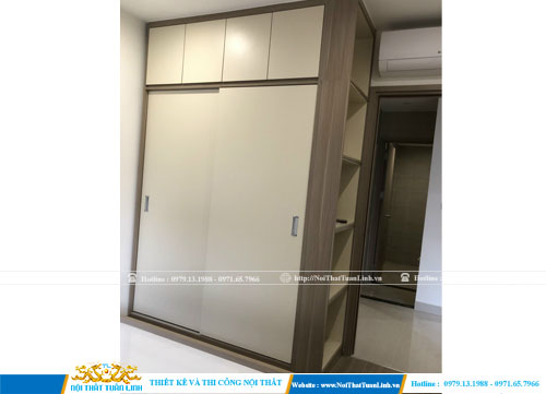 Mẫu Tủ quần áo MDF hiện đại làm từ chất liệu gỗ công nghiệp