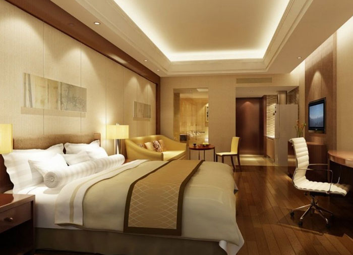 Thi công trang trí nội thất phòng khách sạn nổi bật