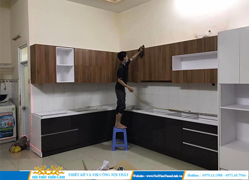 Thi công tủ bếp theo yêu cầu giá rẻ tốt,nhà bếp đẹp