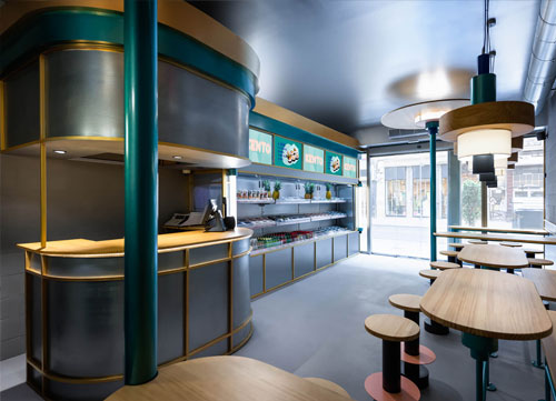 Thiết kế nội thất nhà hàng Sushi nhỏ đẹp độc đáo