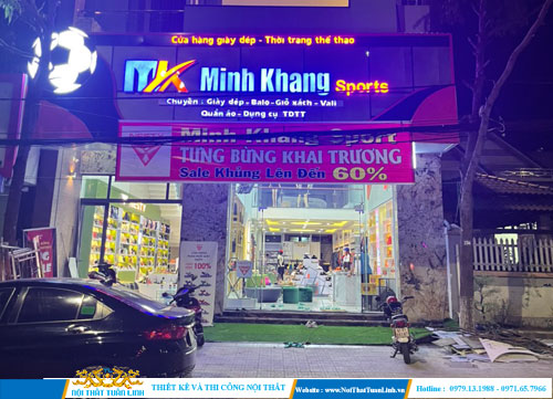 Thiết kế thi công ,bảng hiệu quảng cáo ,shop cửa hàng thời trang ,Minh Khang Bình Dương