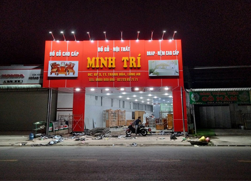 Thiết kế thi công bảng hiệu  Alu – Chữ nổi tại Bình Dương
