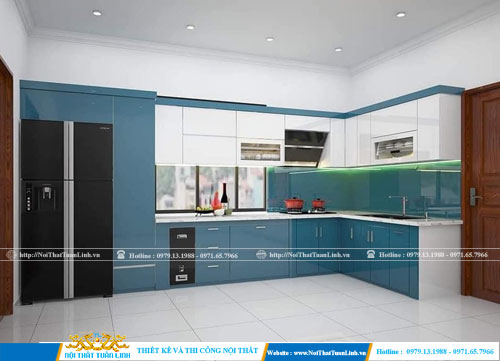 Thiết kế tủ bếp hiện đại cao cấp tiện nghi tại Thủ Dầu Một Bình Dương