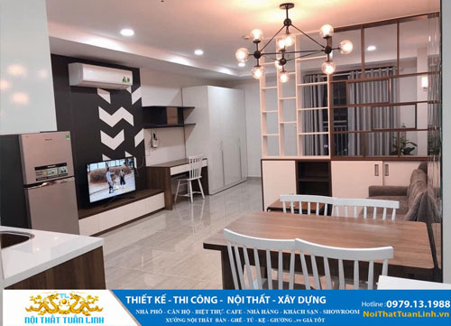 Thiết kế thi công nội thất phòng khách Bình Dương,TPHCM