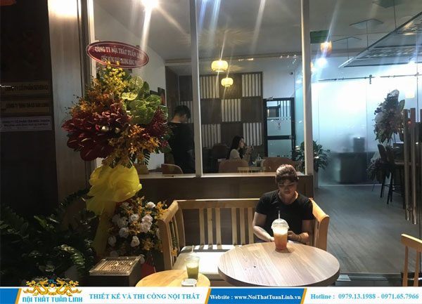 Thiết kế thi công nội thất quán cafe trà sữa tại Thủ Dầu Một Bình Dương