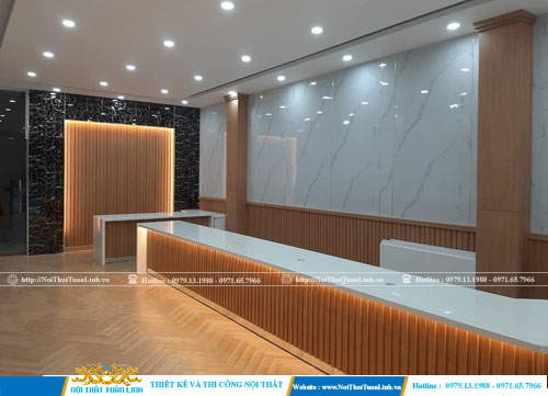 Thiết kế thi công nội thất văn phòng theo yêu cầu,Quầy Lễ Tân