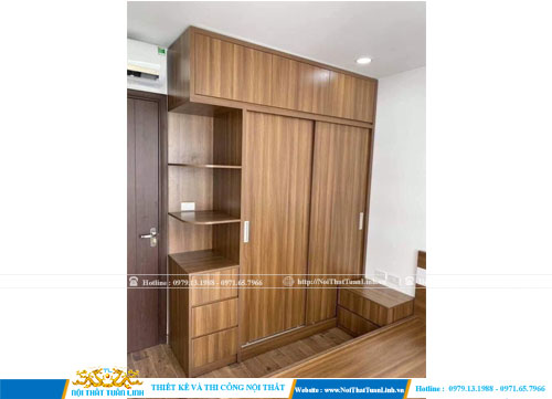 Nội thất phòng ngủ Bình Dương tủ quần áo gỗ tự nhiên