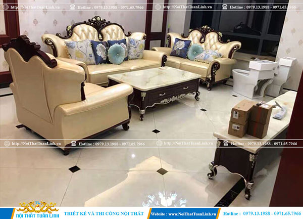 Trọn bộ nội thất cổ điển sản xuất bởi nội thất Tuấn Linh