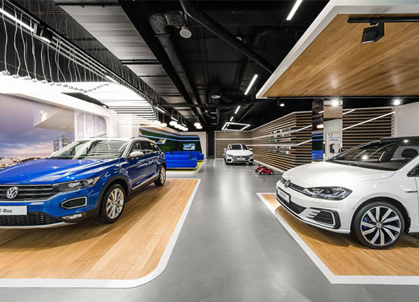 Ý tưởng và dịch vụ thiết kế showroom xe ô tô đẹp hiện đại