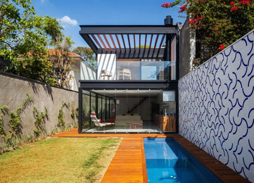 Thiết kế nhà phố,đẹp hình chữ nhật,với kiến trúc hiện đại