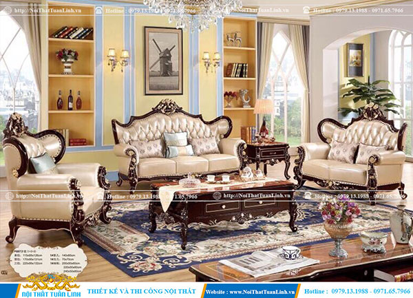 Mua bộ ghế sofa cổ điển, tân cổ điển giá rẻ tại Bình Dương