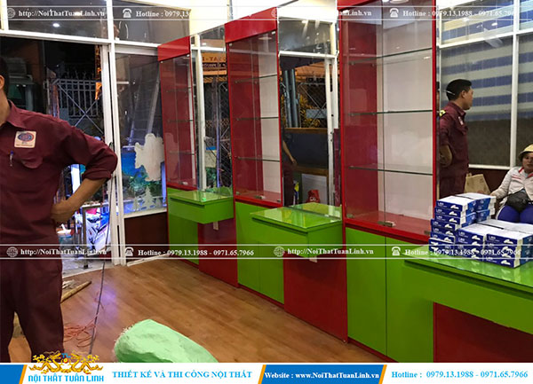 Thi công lắp đặt nội thất salon tóc bình dân tại Bình Dương