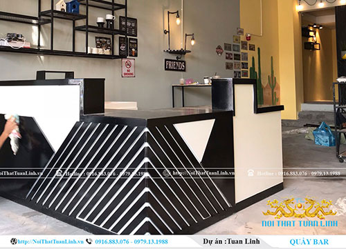 Thiết kế thi công quầy bar quán cafe theo yêu cầu