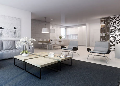 Thiết kế nội thất minimalist,Thiết kế nội thất phòng khách