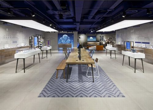 Thiết kế nội thất showroom điện thoại đẹp
